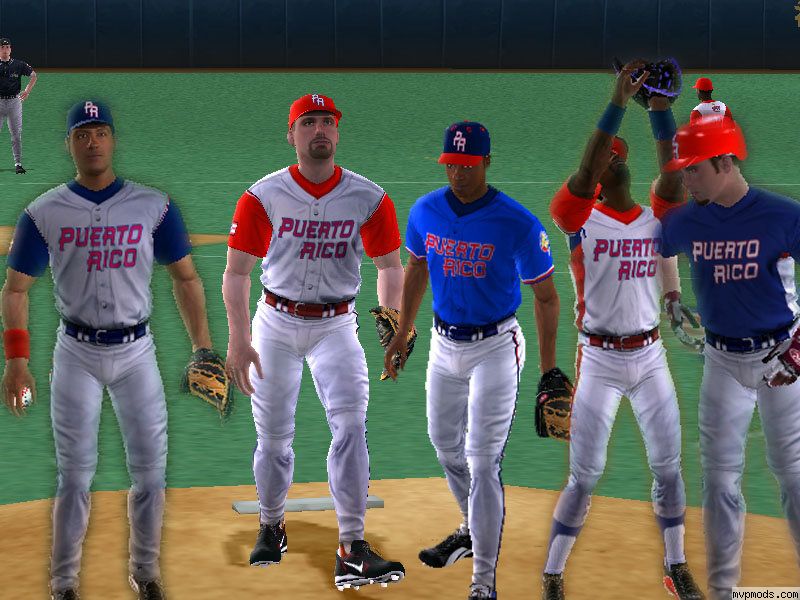 WBC Puerto Rico Uniforms by Garfield8 Uniforms MVP Mods